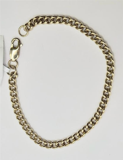 9ct gold bracelet weighing 12.6g and 21cm long, featuring a sleek design, unbranded jewelry accessory.