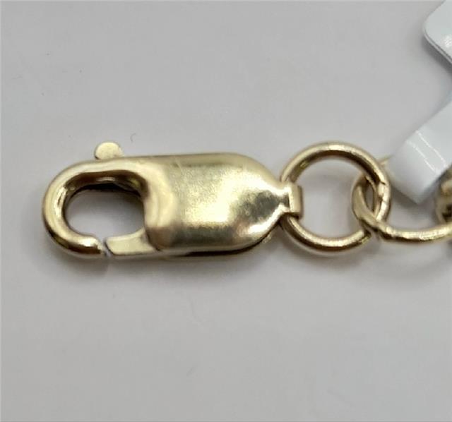 9ct gold bracelet weighing 12.6g and measuring 21cm, stylish unbranded jewelry with a sleek design.