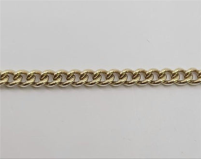 9ct gold bracelet weighing 12.6g and 21cm in length, featuring a sleek, polished design, unbranded jewelry accessory.