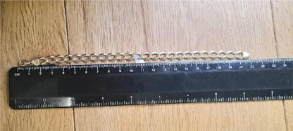 9ct gold curb bracelet, 21cm length, 12.9g, unbranded, with a classic chain link design for elegant jewelry.
