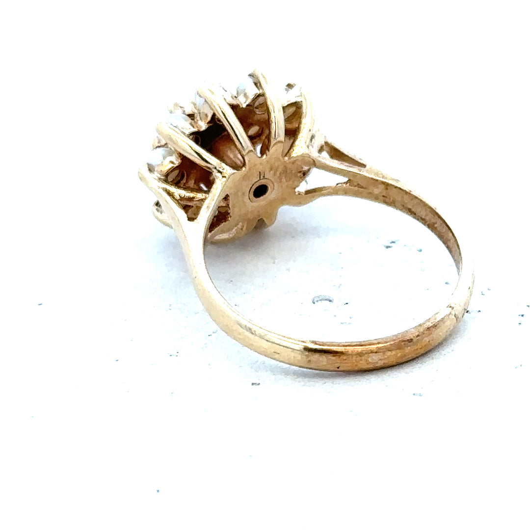 9ct gold diamond ring featuring a sparkling diamond set in a sleek band, showcasing elegant jewelry craftsmanship.