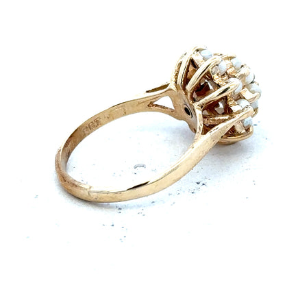 9ct gold diamond ring with a sparkling central diamond and delicate band, showcasing fine craftsmanship and elegant design.