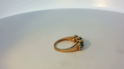 9ct gold ring in size L1/2, unbranded, with a smooth polished finish and classic band design.