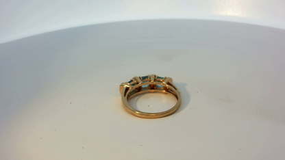 9ct gold ring in size L1/2, unbranded, showcasing a sleek, polished band suitable for everyday wear.