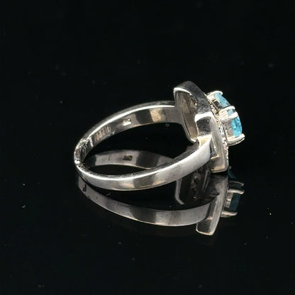 9ct white gold and diamond ring in size L, featuring a sleek band with sparkling diamonds, unbranded jewelry accessory.