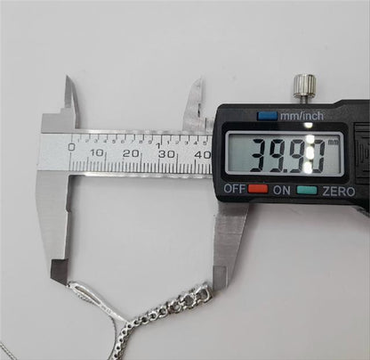 9ct white gold chain, 17 inches long, 5.1g, unbranded, showcasing a sleek, polished design for elegant wear.