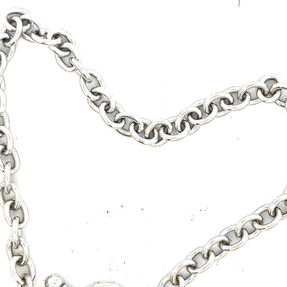 9ct white gold diamond bracelet with sparkling diamonds, weighing 5.4g, shown on a neutral background.