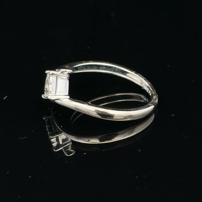 9ct white gold diamond cluster ring with a 10-point diamond, showcasing a sparkling, elegant jewelry design.