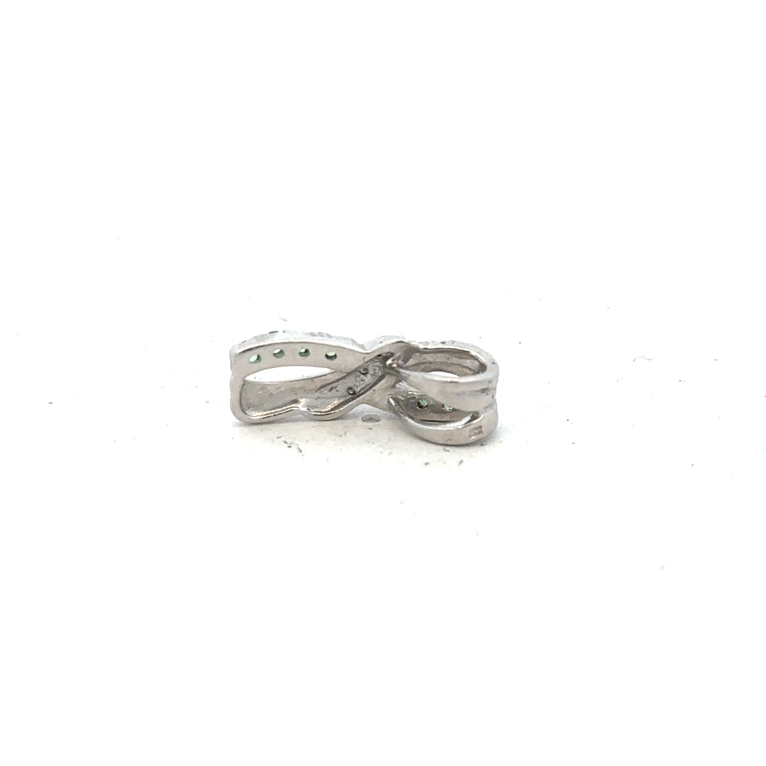 9ct white gold diamond pendant with sparkling diamonds, weighing 2.2g, designed for elegant jewelry wear.