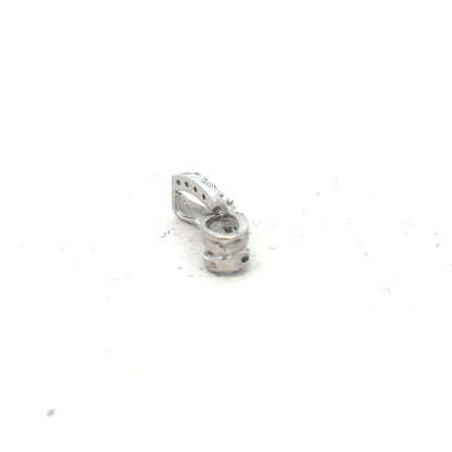 9ct white gold diamond pendant weighing 2.2g, featuring sparkling diamonds, displayed on a neutral background.