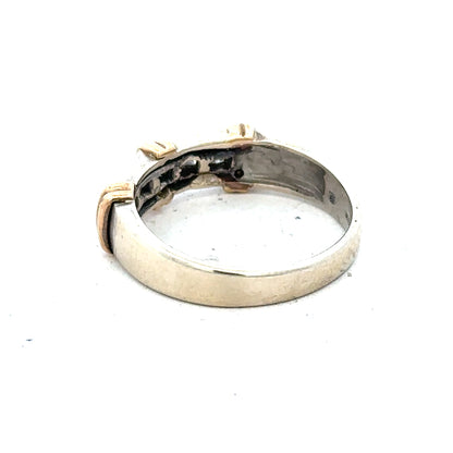 9ct white gold diamond ring with a central sparkling diamond and elegant band, unbranded jewelry piece.
