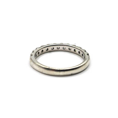 9ct white gold diamond ring with a central diamond, showcasing a sleek and elegant design, unbranded jewelry.