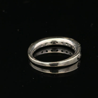 9ct white gold diamond ring in size J, featuring a sparkling diamond centerpiece and elegant band design.
