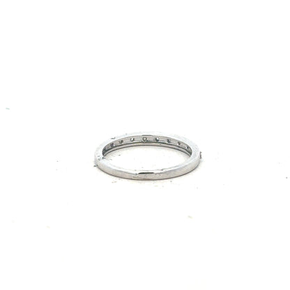 9ct white gold diamond ring size J1/2 with sparkling diamonds, featuring a sleek and elegant design.