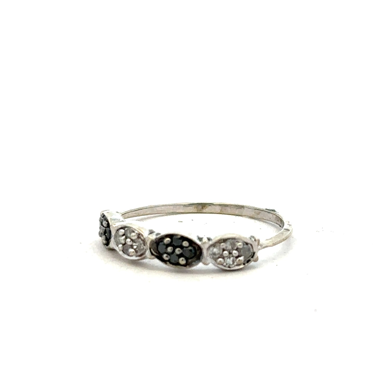 9ct white gold diamond ring in size K1/2 featuring a sparkling diamond setting, unbranded jewelry.