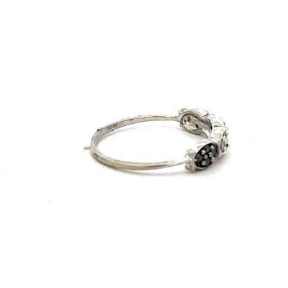 9ct white gold diamond ring size K1/2 featuring sparkling diamonds and elegant design, ideal for special occasions.