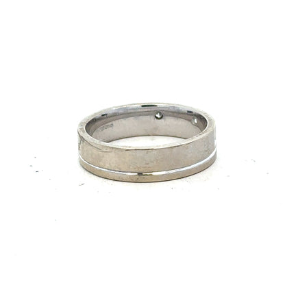9ct white gold diamond ring in size K1/2, featuring sparkling diamonds and a sleek design, perfect for elegant occasions.