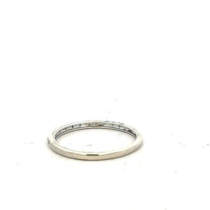 9ct white gold diamond ring in size S with sparkling diamonds, unbranded jewelry piece showcasing elegant design and craftsmanship.