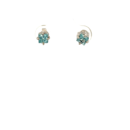 9ct white gold earrings weighing 1.3g, featuring a sleek and elegant design, ideal for enhancing everyday or special occasion outfits.
