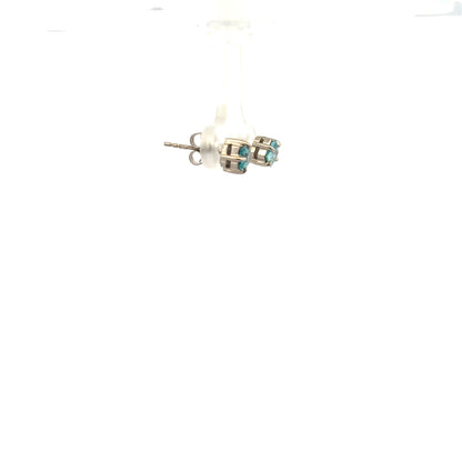 9ct white gold earrings weighing 1.3g, unbranded jewelry with a sleek, elegant design for everyday wear.