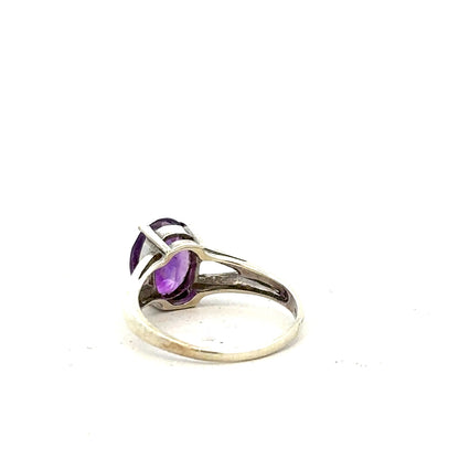 9ct white gold ring in size K with a smooth polished band, unbranded jewelry for elegant everyday wear