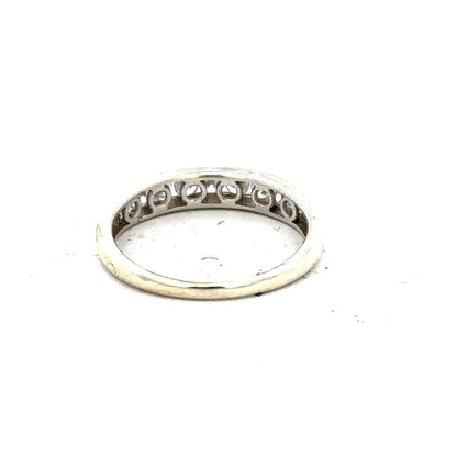 9ct white gold ring in size L with a simple polished band, unbranded jewelry for elegant daily wear.