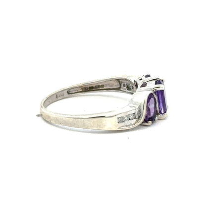 9ct white gold ring size O1/2 with a smooth band, unbranded jewelry, showcasing elegant gold craftsmanship.