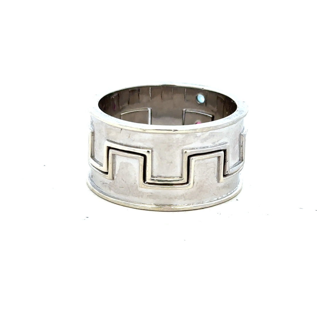9ct white gold ring in size Z4 with a smooth band, unbranded jewelry for elegant everyday wear