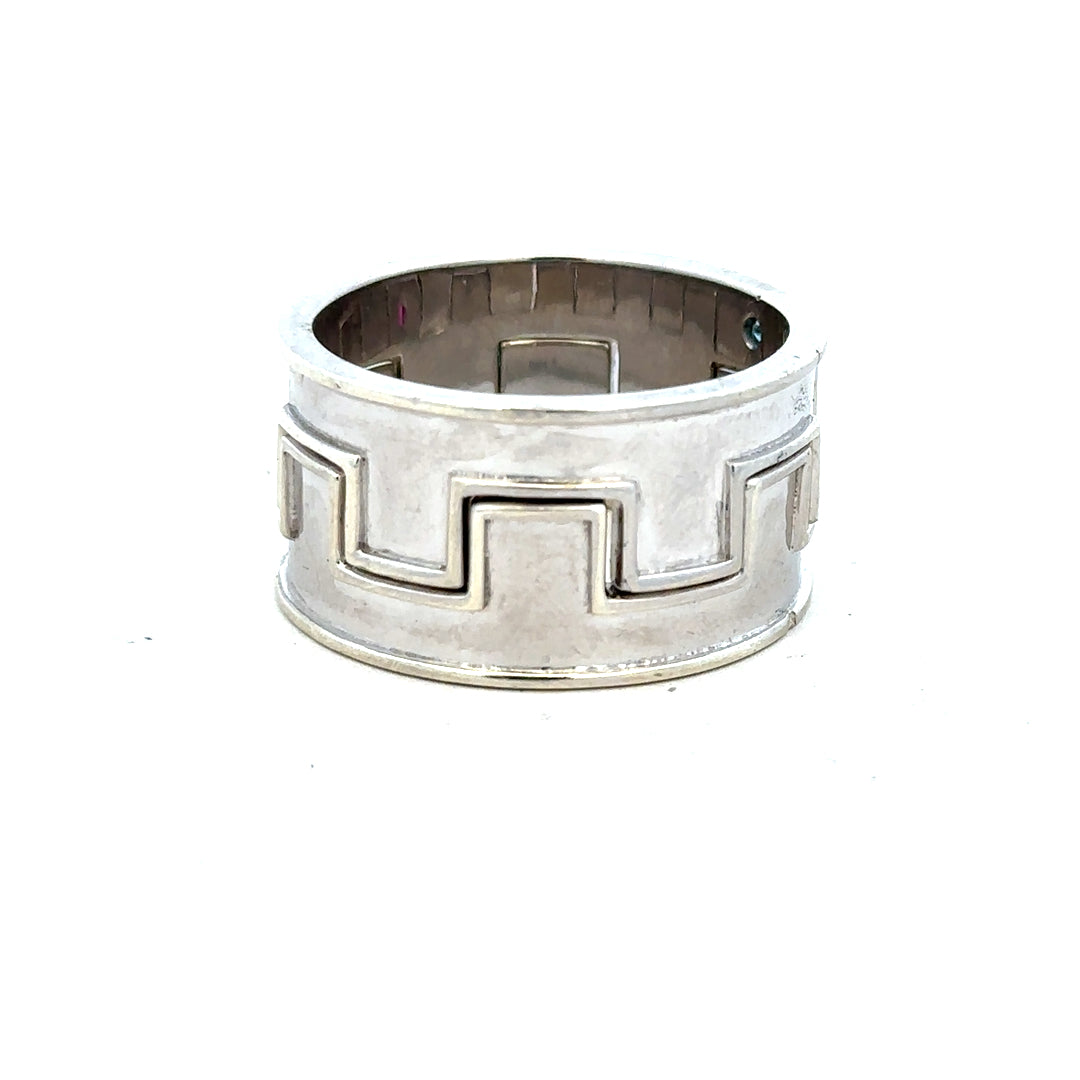 9ct white gold ring in size Z4 with a smooth band, unbranded jewelry for elegant everyday wear.