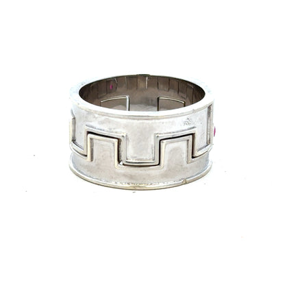 9ct white gold ring size Z4 with a smooth band, unbranded jewelry, showcasing the elegant shine and craftsmanship of the ring.