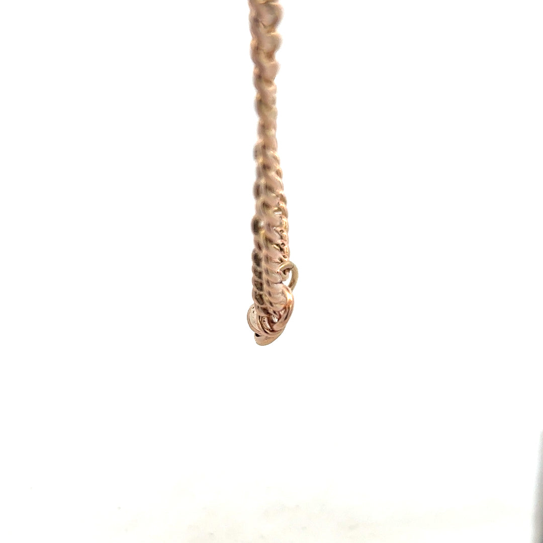 9ct yellow gold Albert chain with a polished finish, weighing 45.6g, featuring intricate links and a classic design.