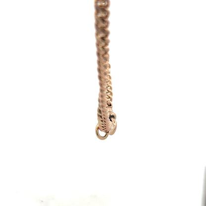 9ct yellow gold Albert chain with a weight of 45.6g, featuring a classic design and detailed craftsmanship.