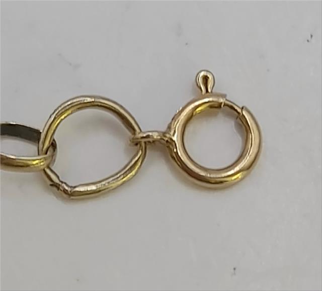 9ct yellow gold belcher chain weighing 6.6g, featuring classic linked design, perfect for everyday wear.