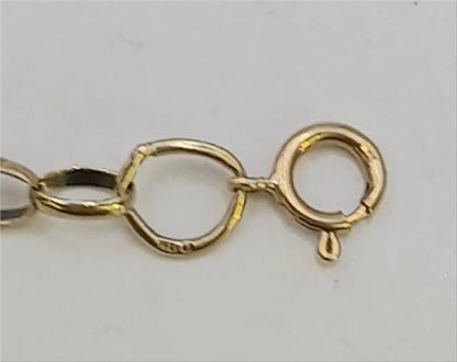 9ct yellow gold belcher chain weighing 6.6g, featuring classic linked design, unbranded jewelry accessory.