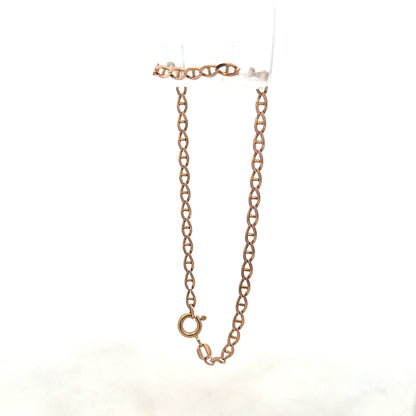 9ct yellow gold bracelet weighing 2.6g, unbranded, with a sleek design and polished finish, shown in the product image.