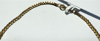 9ct yellow gold bracelet weighing 3.7g, featuring a sleek design, shown in a close-up image with detailed gold finish.