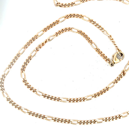 9ct yellow gold chain weighing 11.6g, featuring a classic link design, unbranded jewelry piece with a polished finish.