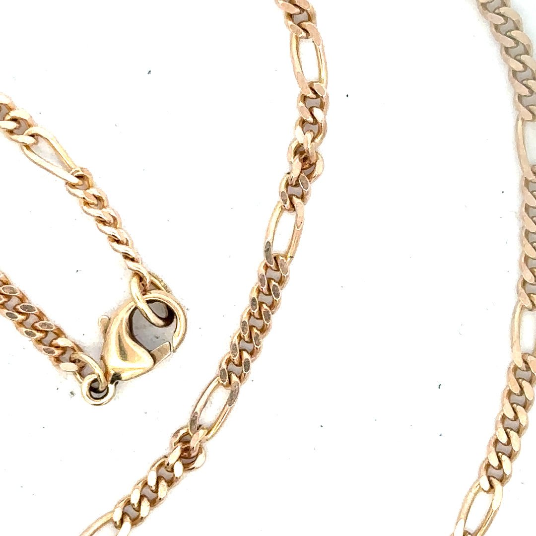 9ct yellow gold chain weighing 11.6g, featuring a classic link design, unbranded jewelry for everyday wear.