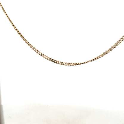 9ct yellow gold chain weighing 11g, unbranded, with a classic link design, shown on a plain background.