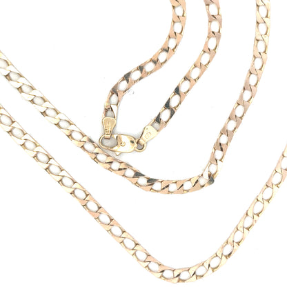 9ct yellow gold chain weighing 20.9g, unbranded, with detailed link design, shown against a neutral background.