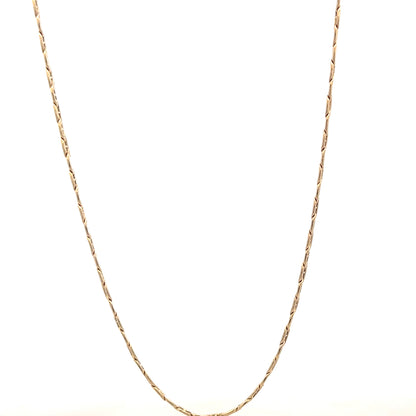 9ct yellow gold chain weighing 3.7g, unbranded, with a simple and elegant design, shown on a plain background.