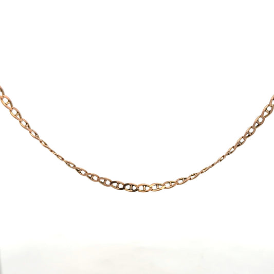 9ct yellow gold chain weighing 6.7g, featuring a classic design, displayed on a plain background.