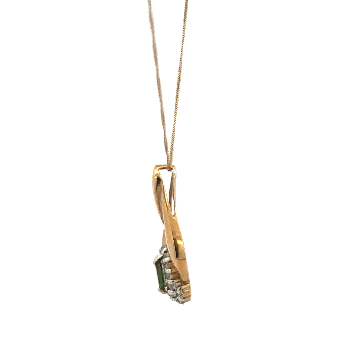 9ct yellow gold chain with pendant, unbranded jewelry, 3g, elegant and lightweight design for everyday wear