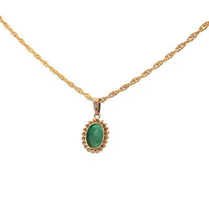 9ct yellow gold chain with pendant, 4.6g, unbranded jewelry showing the elegant gold chain and detailed pendant design.