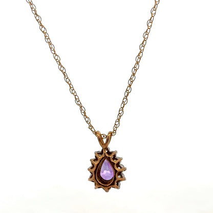 9ct yellow gold chain with pendant, lightweight jewelry piece weighing 1.9 grams, unbranded gold necklace accessory.