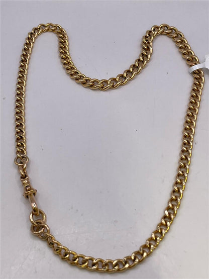 9ct yellow gold chain weighing 36.8g, unbranded, with detailed links visible in this image.