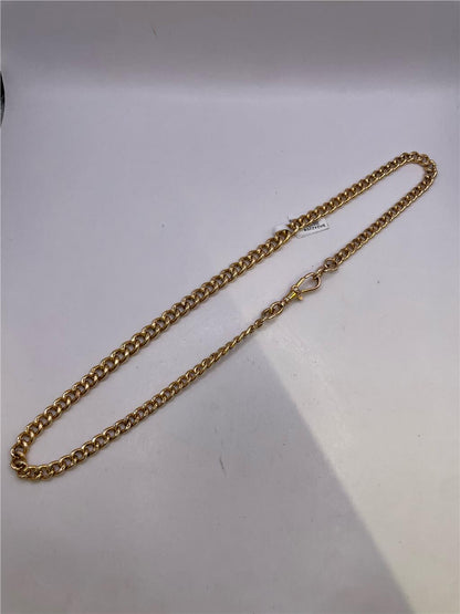 9ct yellow gold chain weighing 36.8g, unbranded jewelry accessory with detailed chain links, shown in close-up image.