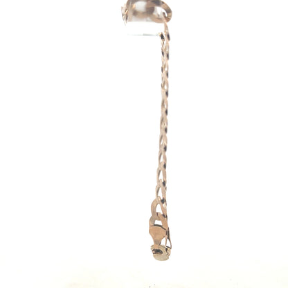 9ct yellow gold curb bracelet weighing 8.5g, featuring classic linked chain design, unbranded jewelry accessory.
