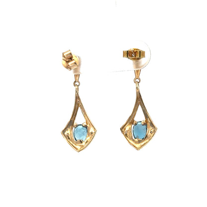 9ct yellow gold diamond earrings, featuring sparkling diamonds, lightweight 1.6g, elegant jewelry for special occasions or everyday wear