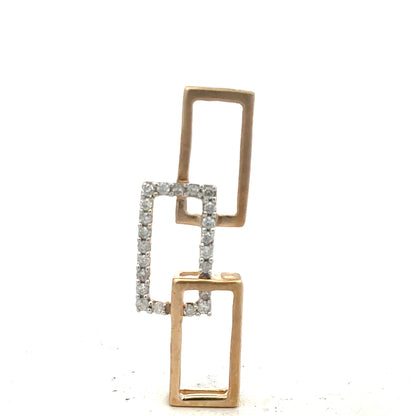 9ct yellow gold diamond pendant, unbranded, featuring sparkling diamonds, weighs 1.8g, displayed on a neutral background.